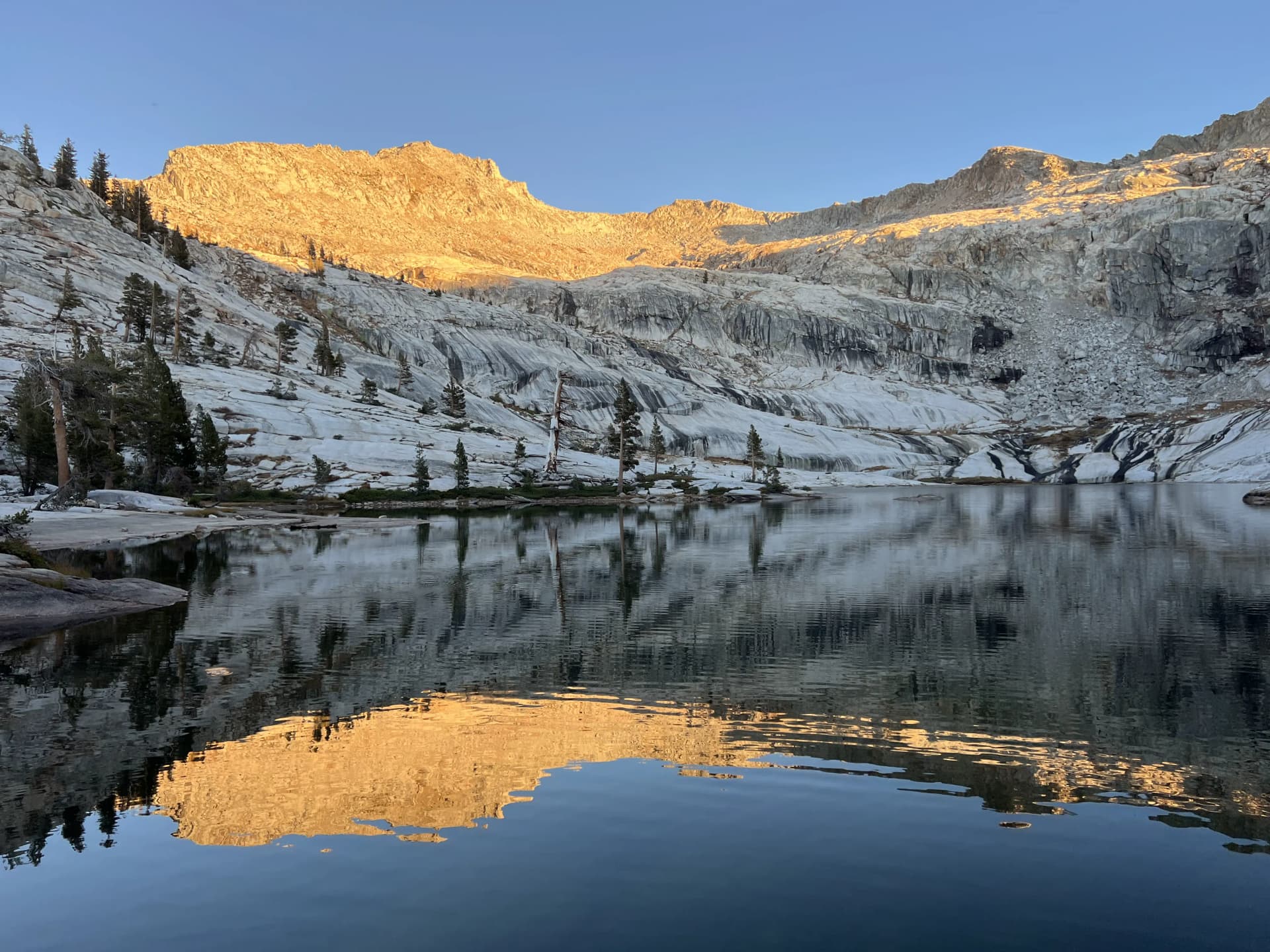 Pear Lake alpenglow.